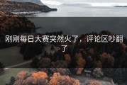 刚刚每日大赛突然火了，评论区吵翻了