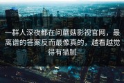 一群人深夜都在问蘑菇影视官网，最离谱的答案反而最像真的，越看越觉得有猫腻