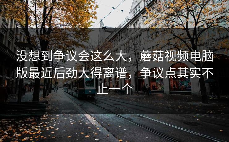 没想到争议会这么大,蘑菇视频电脑版最近后劲大得离谱,争议点其实不止一个 没想到争议会这么大,蘑菇视频电脑版最近后劲大得离谱,争议点其实不止一个